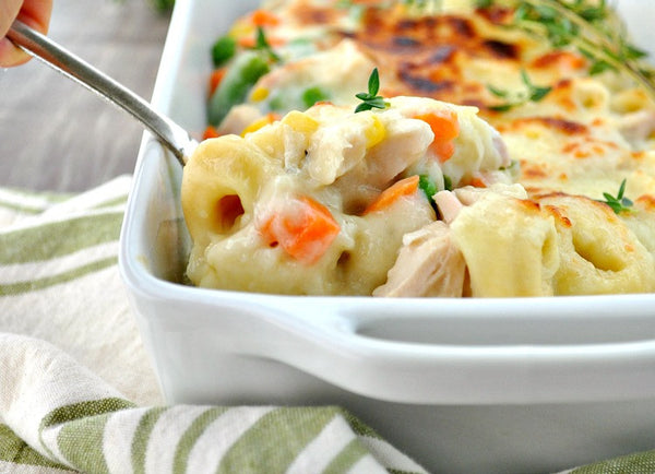 Chicken and Vege Tortellini Bake